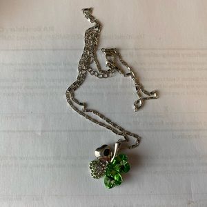 Glencara Irish Jewelry Silver Four Leaf Clover Pendant